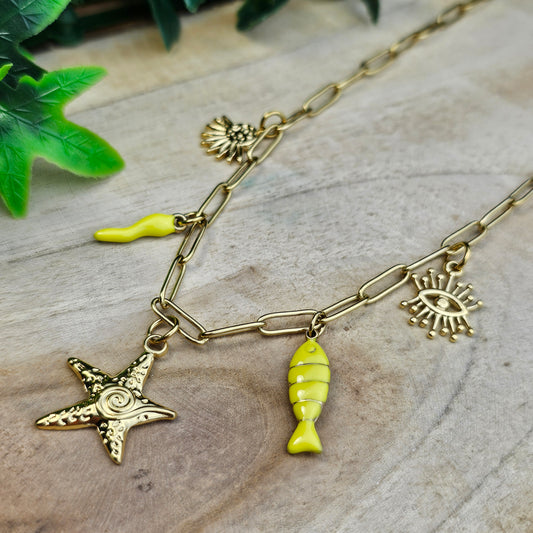 Collier Nila jaune