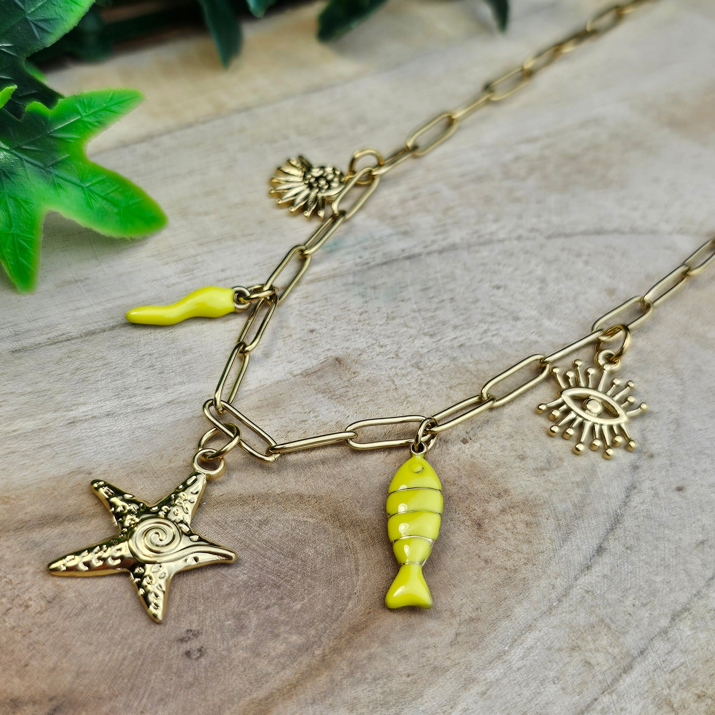 Collier Nila jaune