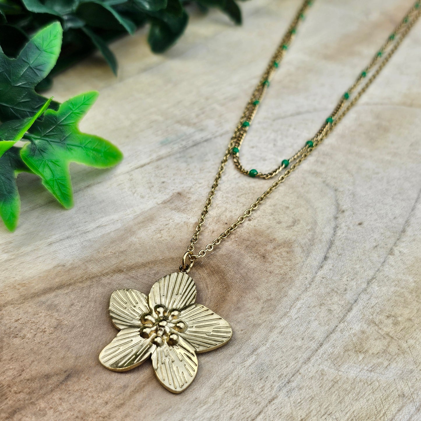 Collier double rang Lucinda