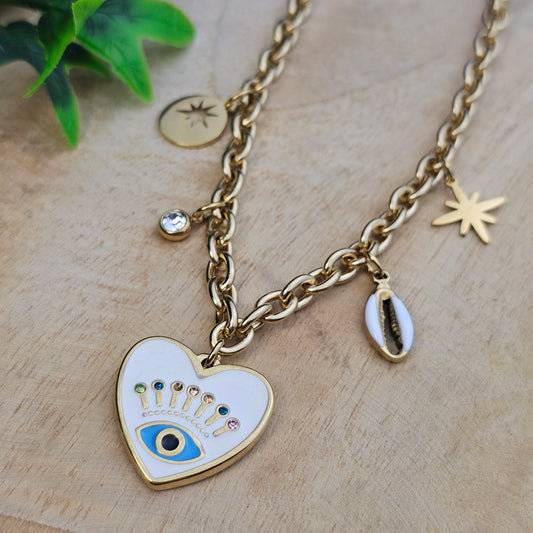 Collier Alienor blanc