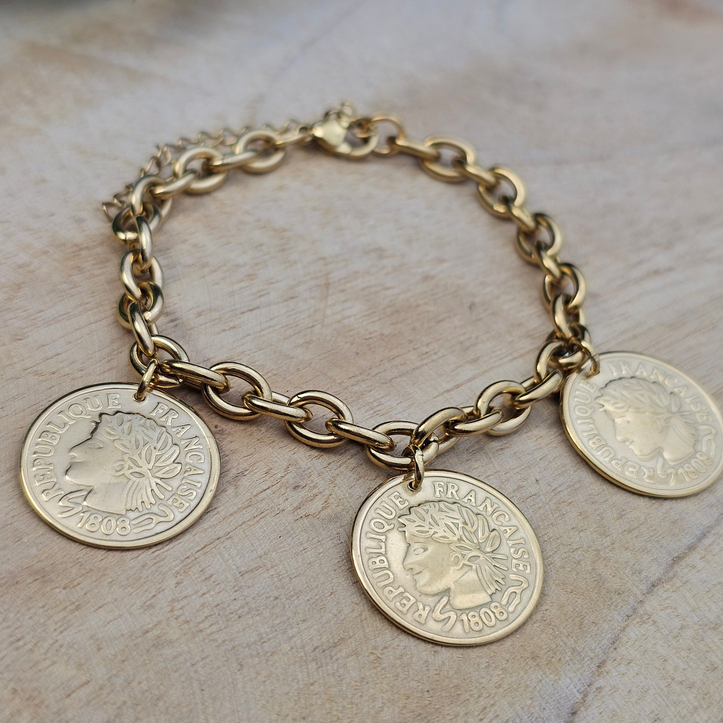 Bracelet Trio Louison doré