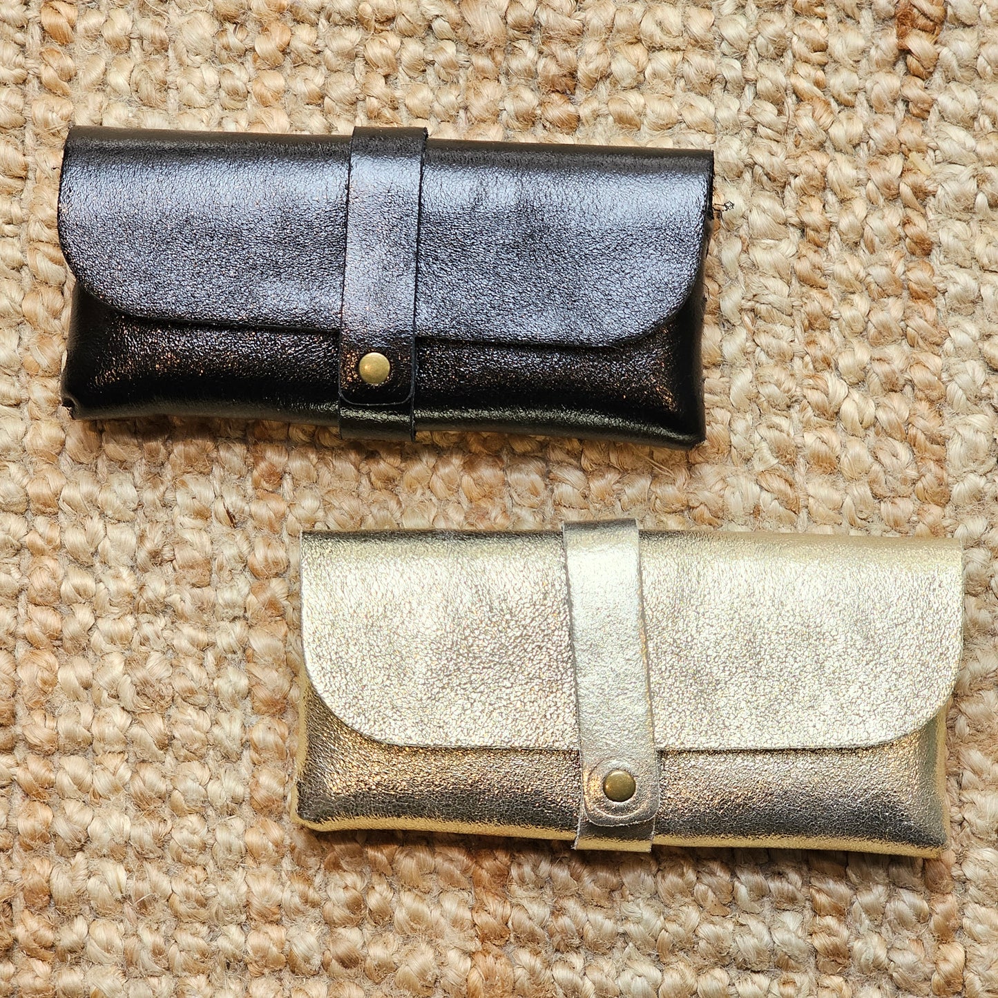 Etui lunette en cuir noir