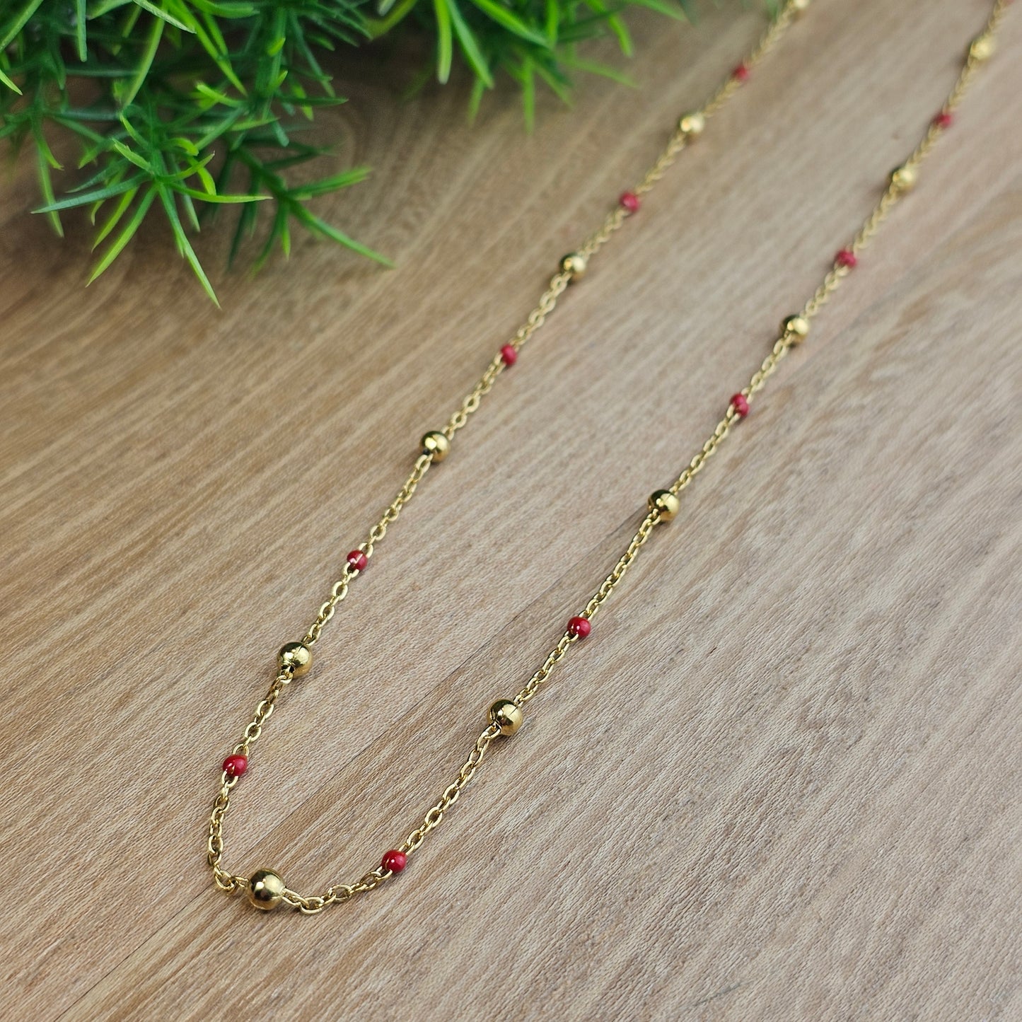 Collier Gwen coloré doré