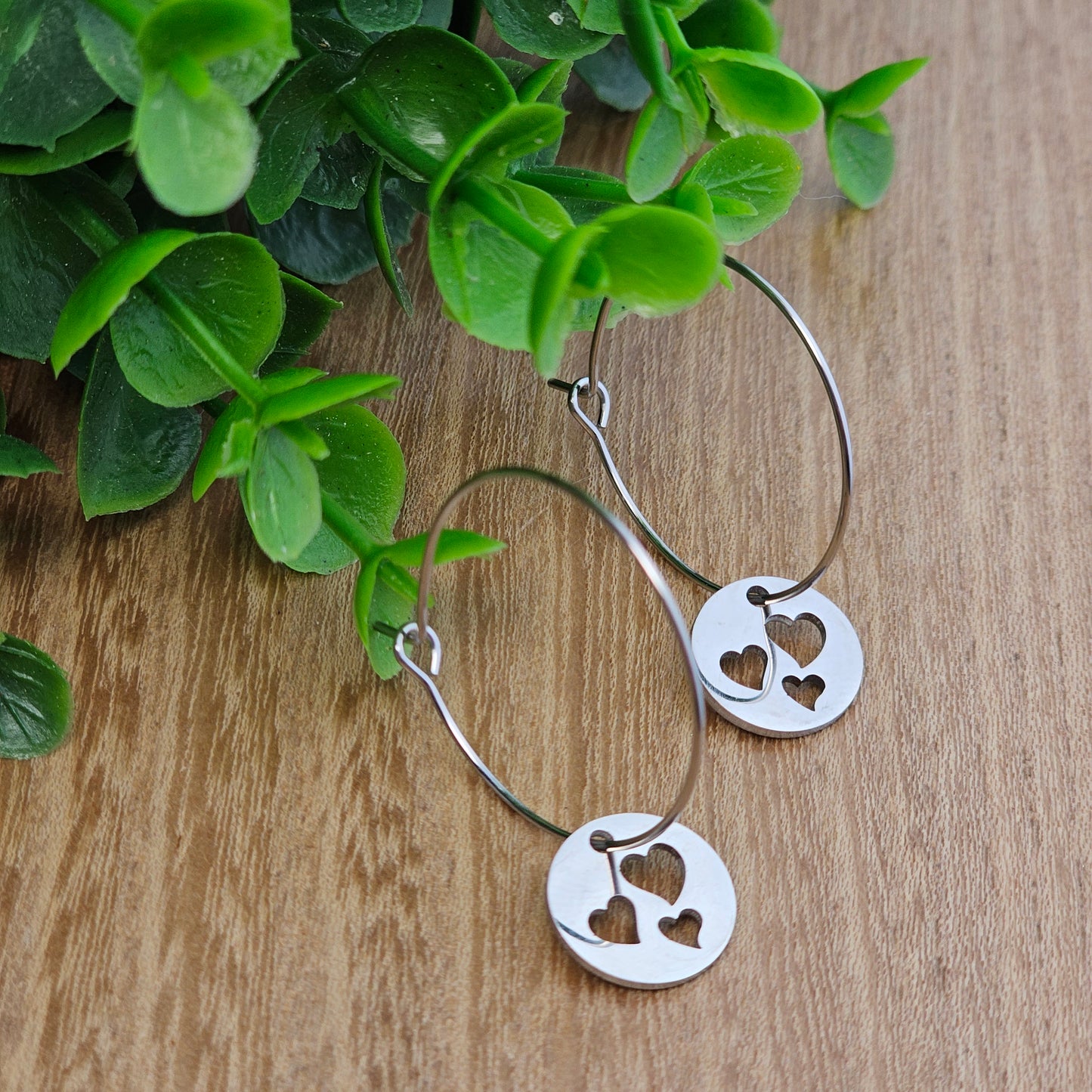 Boucles d'oreilles Doriane coeur