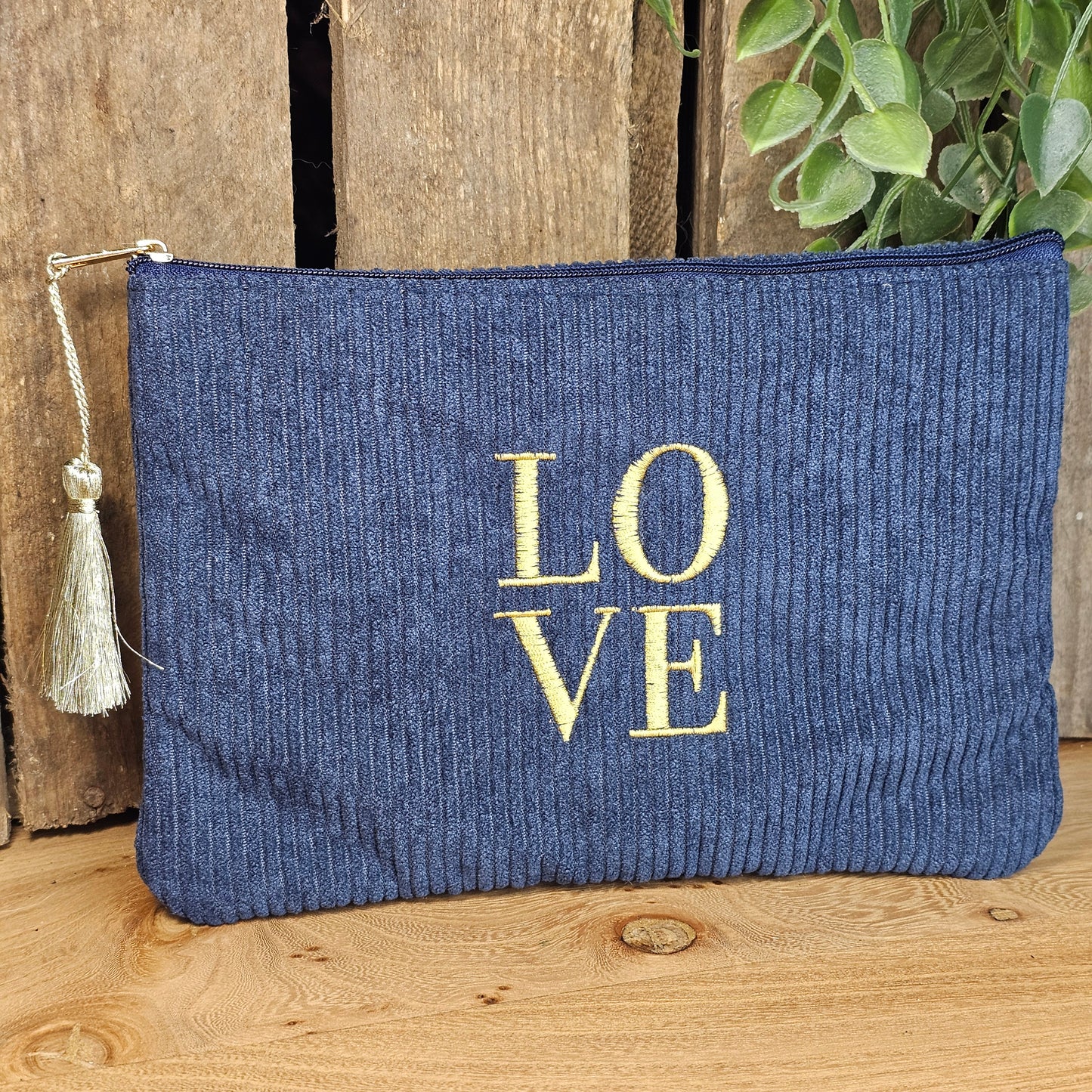 Pochette LOVE marine