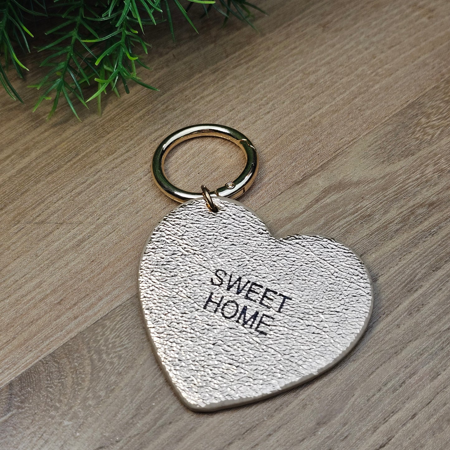 Porte-clés "Sweet Home" rose gold