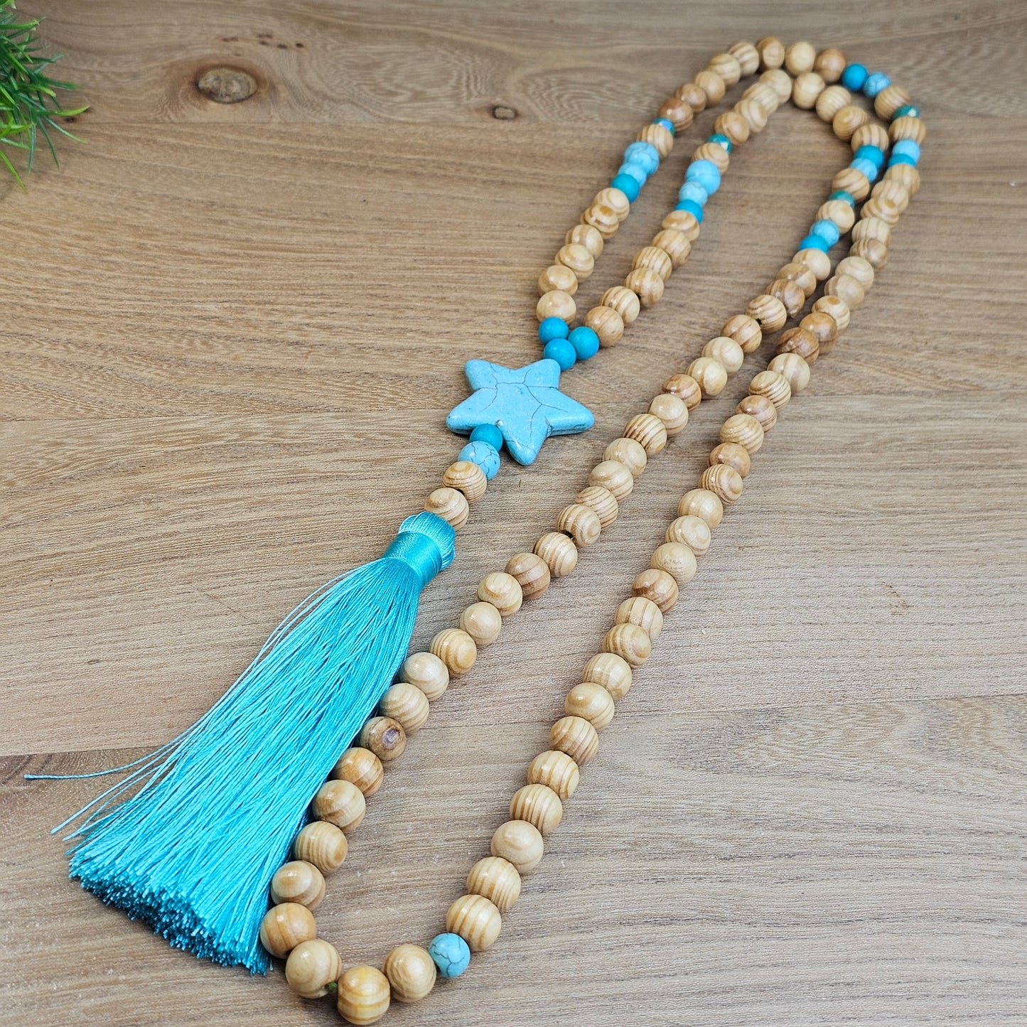 Sautoir Babou bleu turquoise