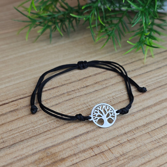 Bracelet Angélique cordon noir