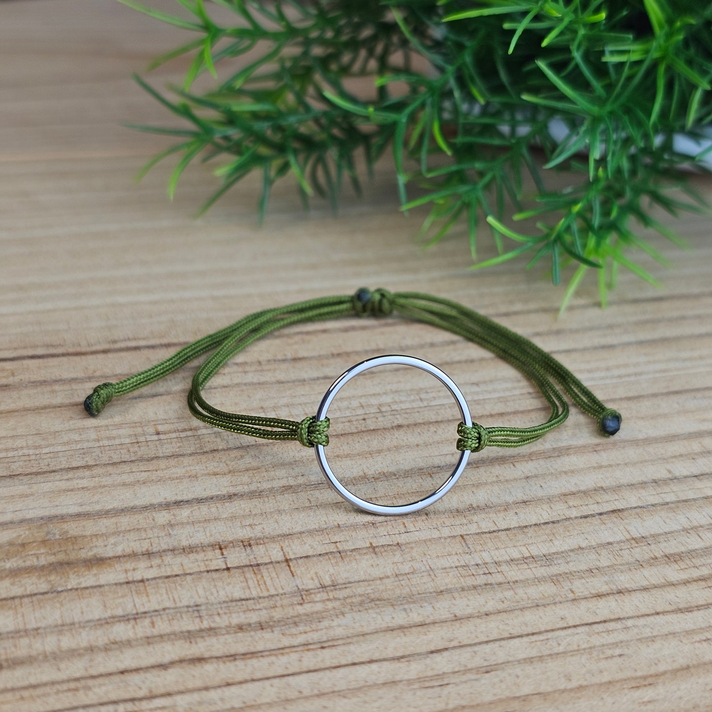 Bracelet Maude cordon kaki