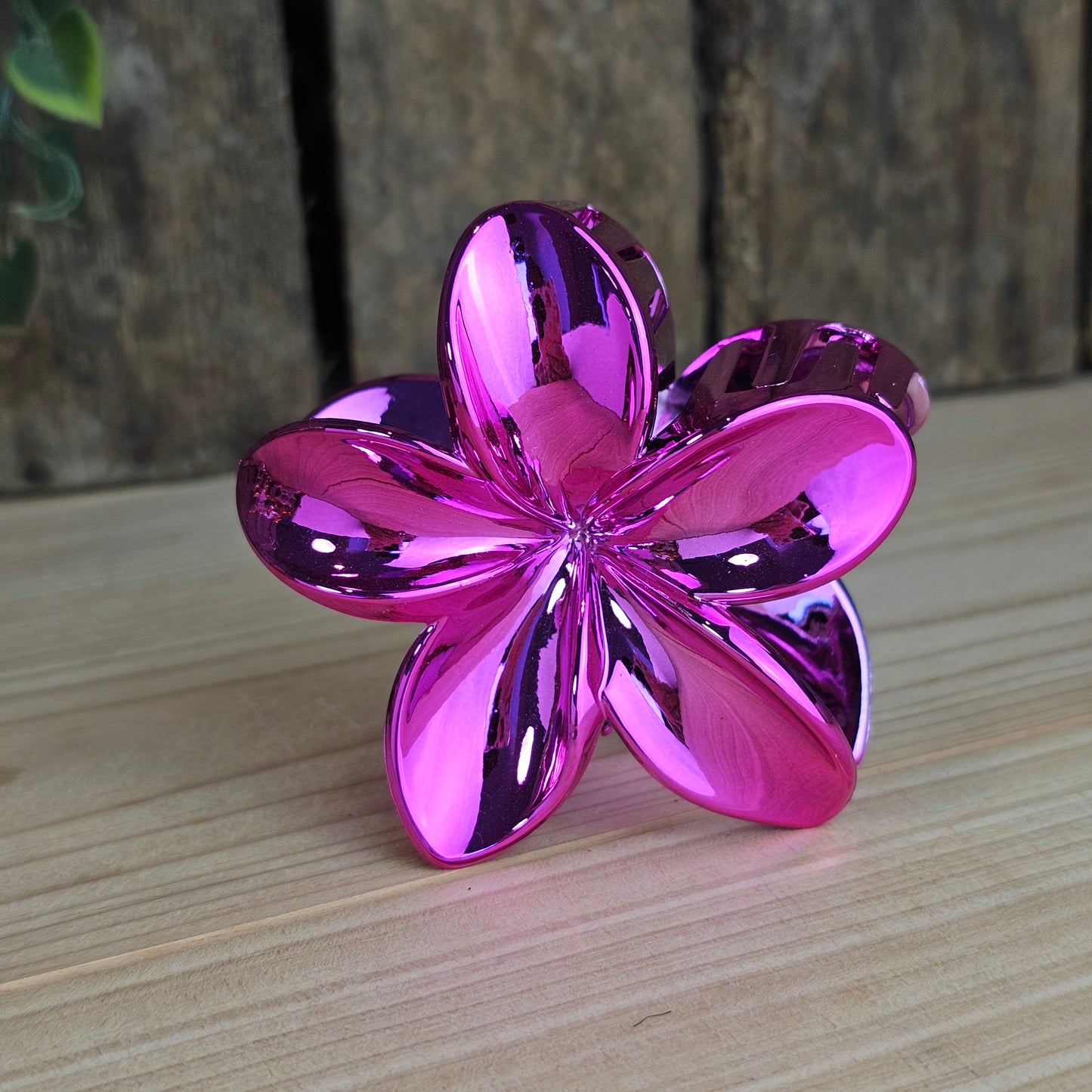 Pince cheveux fleur magenta
