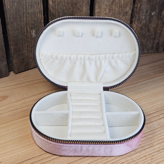 Boîte à bijoux rose