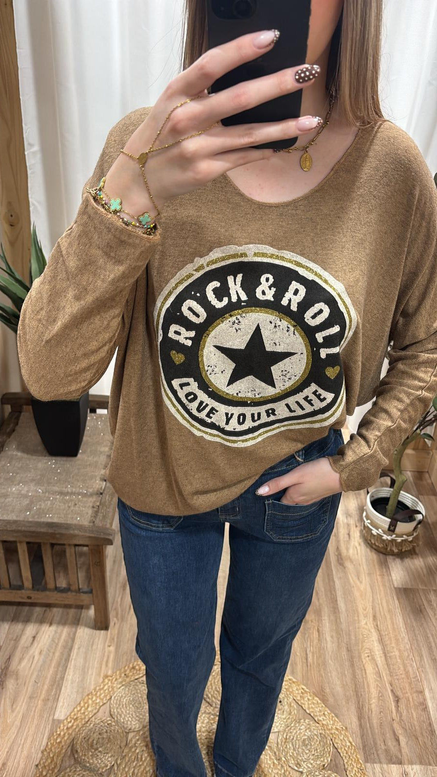 Pull fin "Rock&Roll" camel