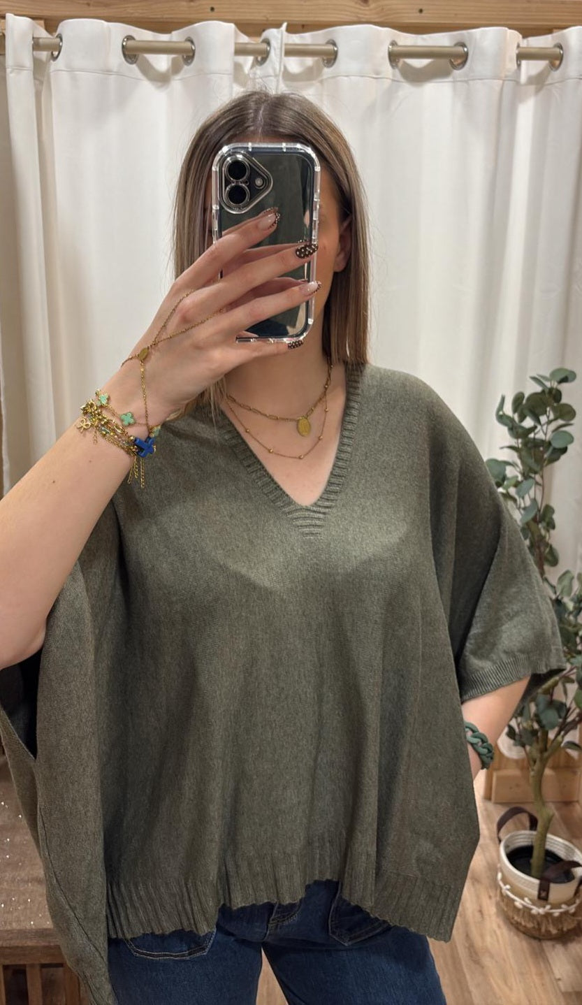 Pull oversize uni kaki