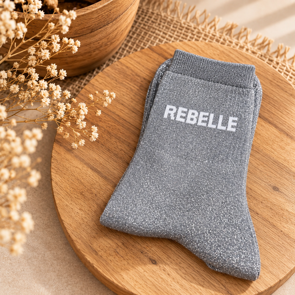 Chaussettes à paillettes REBELLE