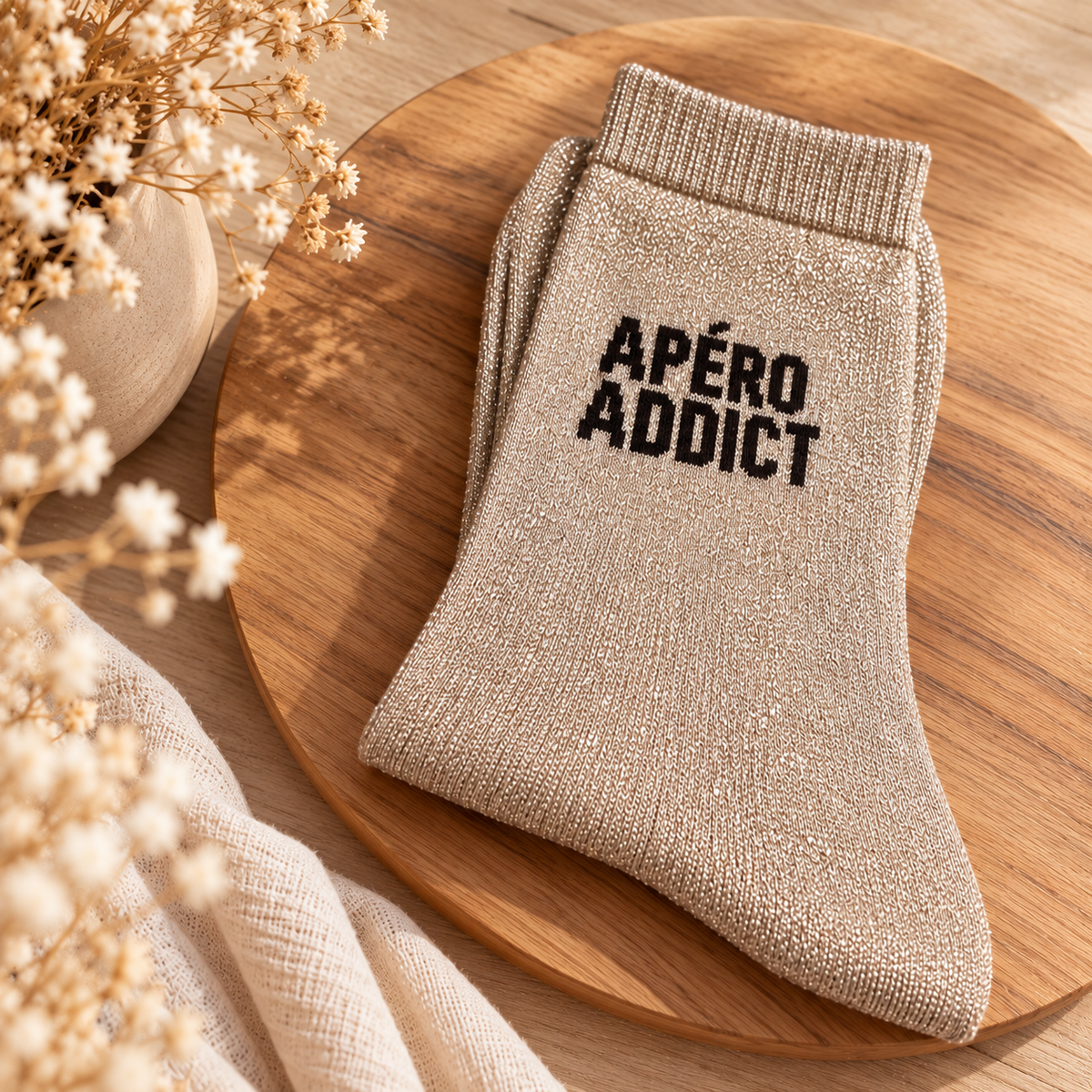 Chaussettes à paillettes APERO ADDICT