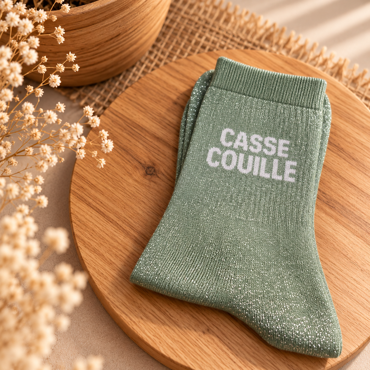 Chaussettes à paillettes CASSE COUILLE
