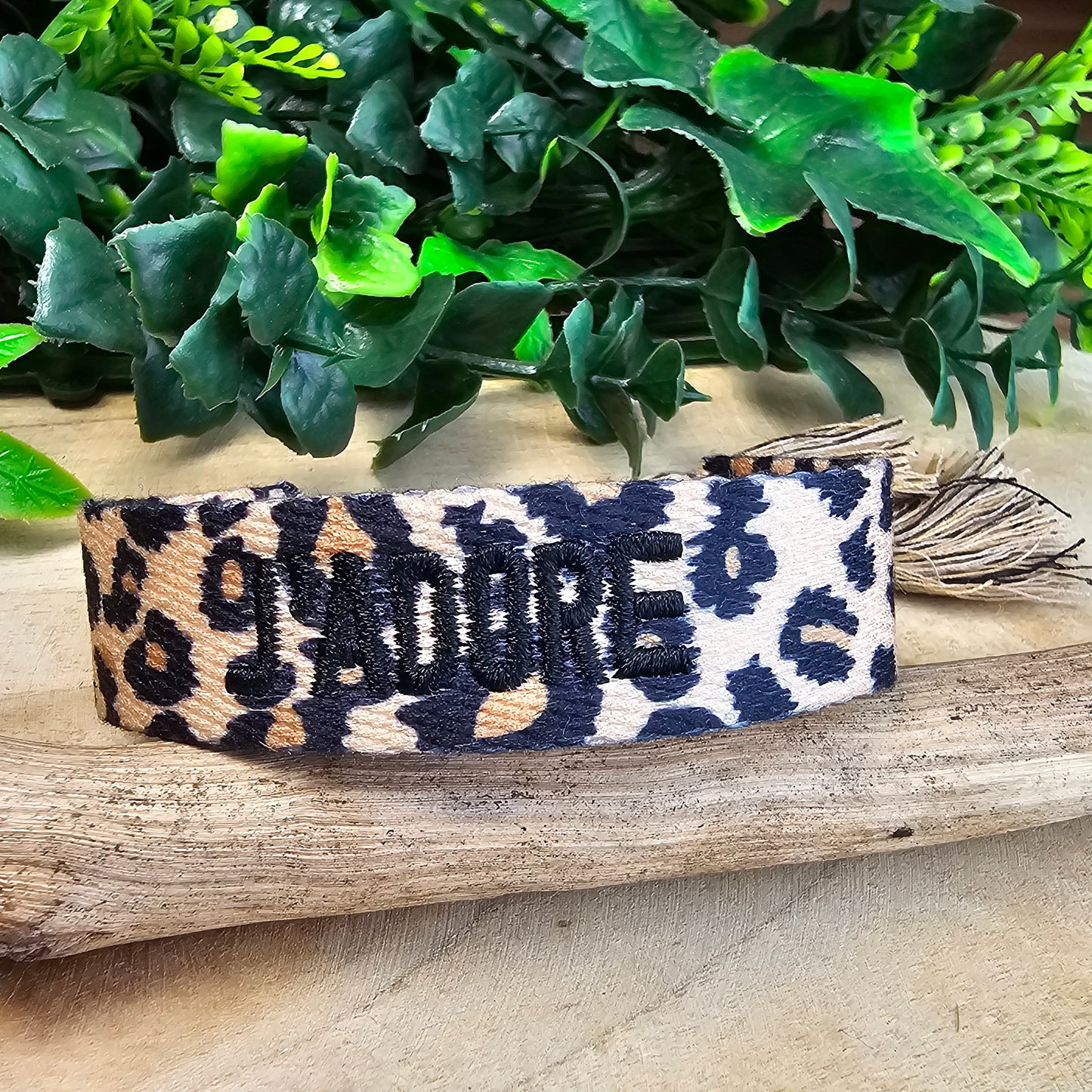 Bracelet Zébra léopard/noir