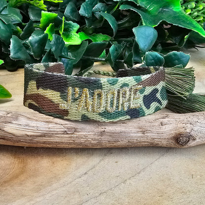 Bracelet Zébra camouflage/doré