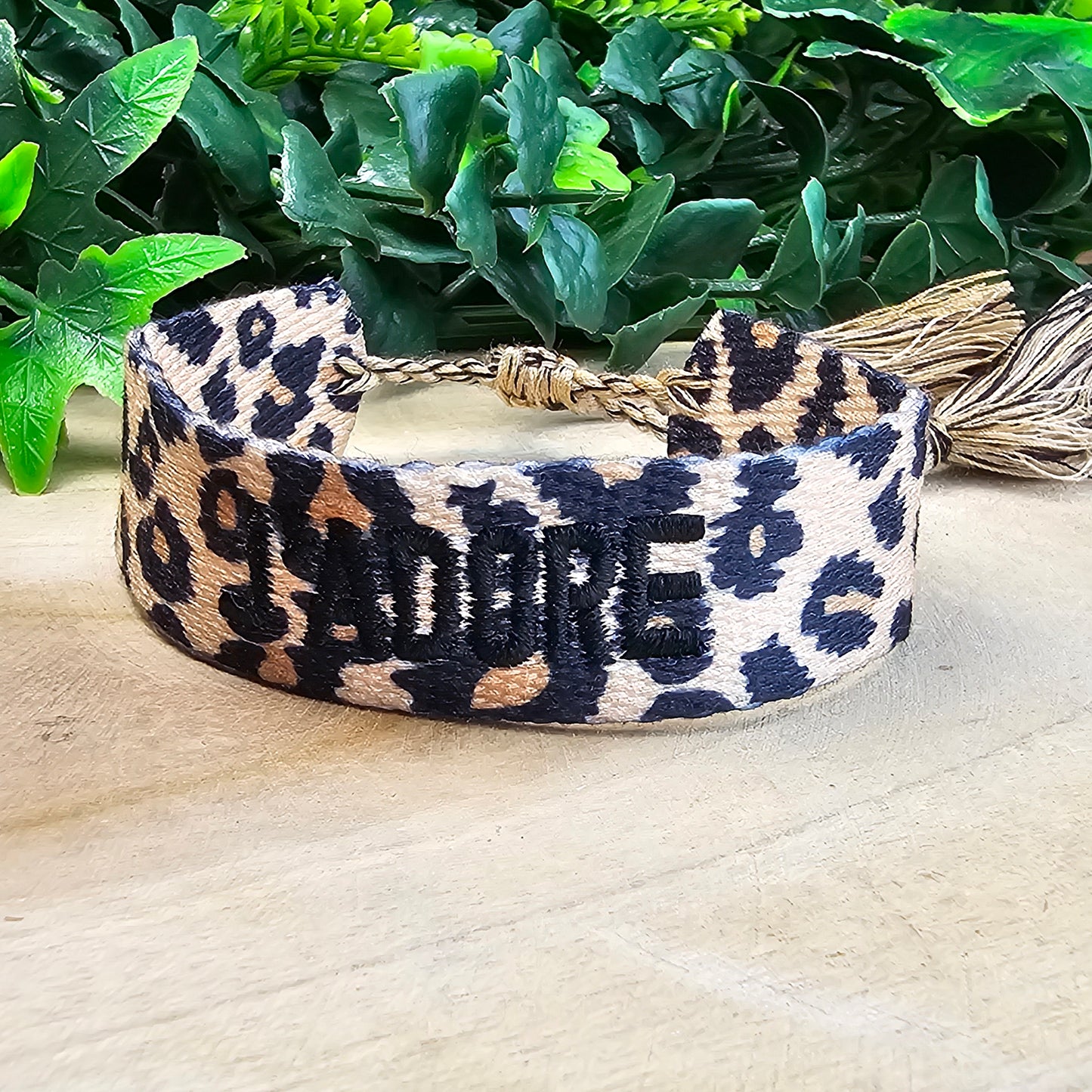 Bracelet Zébra léopard/noir