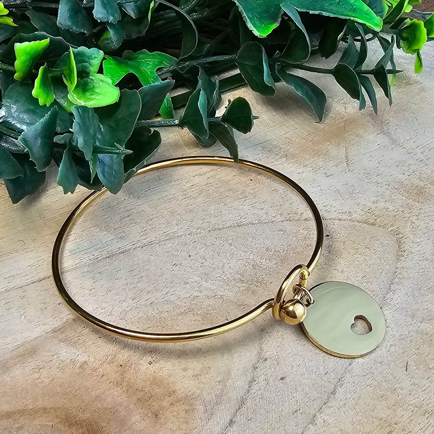 Jonc Aurélie médaille petit coeur