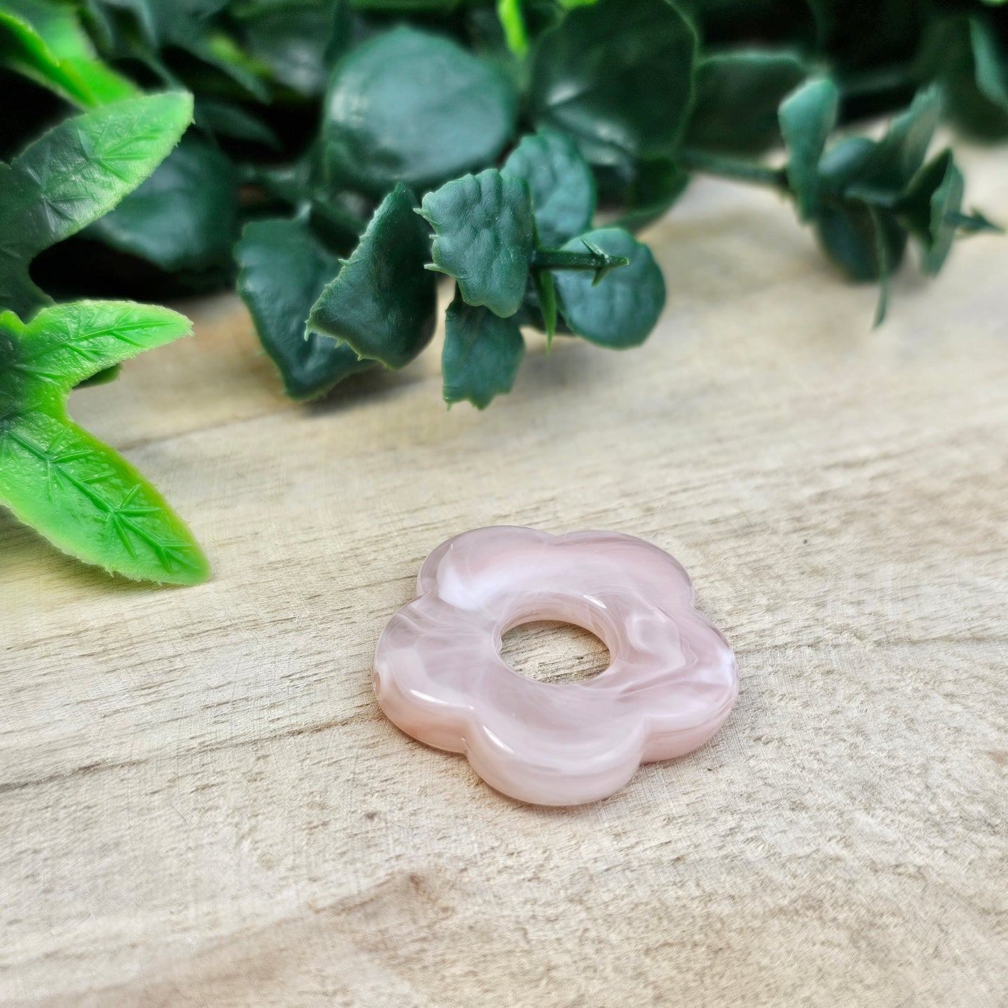 Fleurs résine 25 mm (lot de 2)