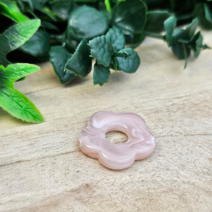 Fleurs résine 25 mm (lot de 2)