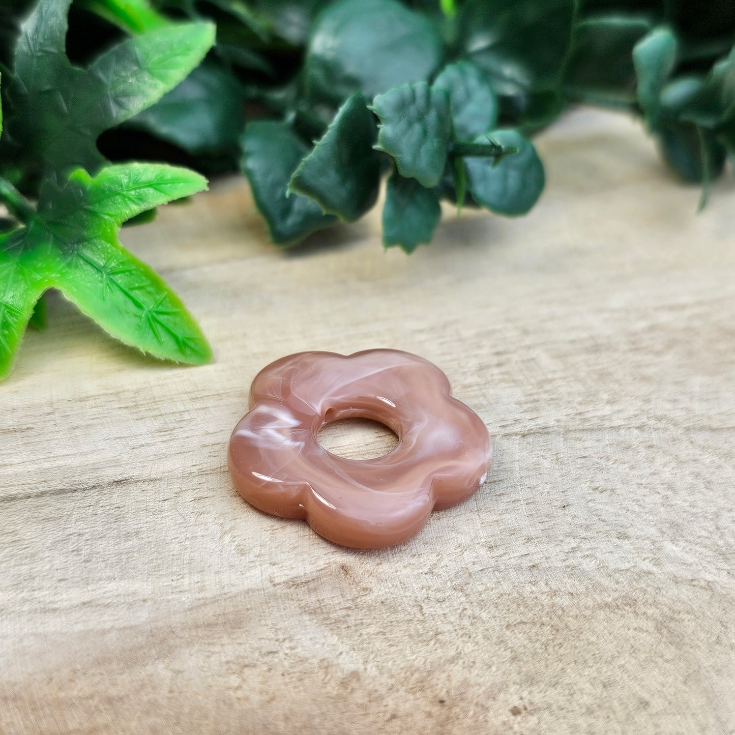 Fleurs résine 25 mm (lot de 2)