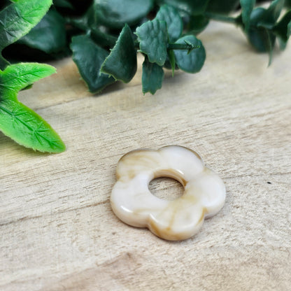 Fleurs résine 25 mm (lot de 2)