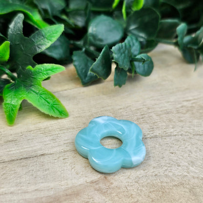 Fleurs résine 25 mm (lot de 2)