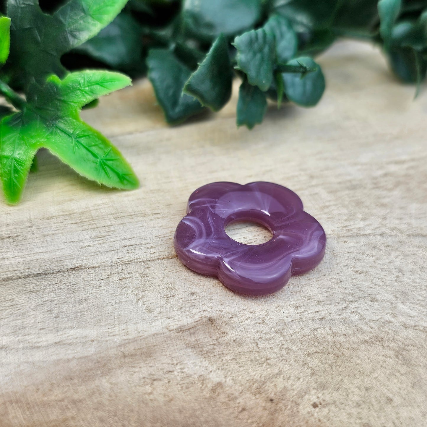 Fleurs résine 25 mm (lot de 2)