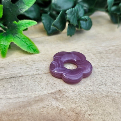 Fleurs résine 25 mm (lot de 2)