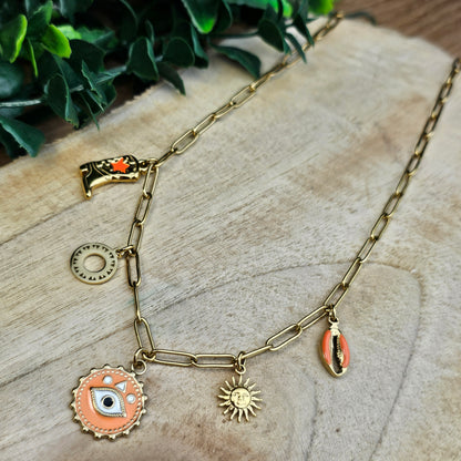 Collier Nila orange