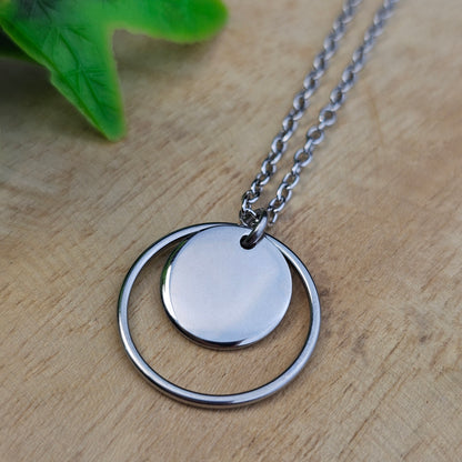 Collier Jalna médaille lisse