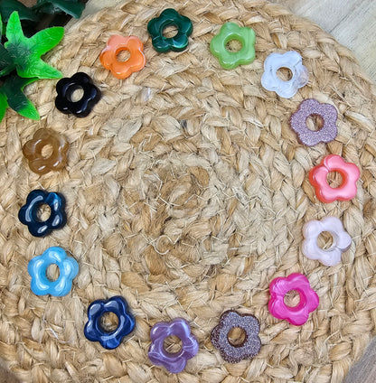 Fleurs résine 20 mm (lot de 2)