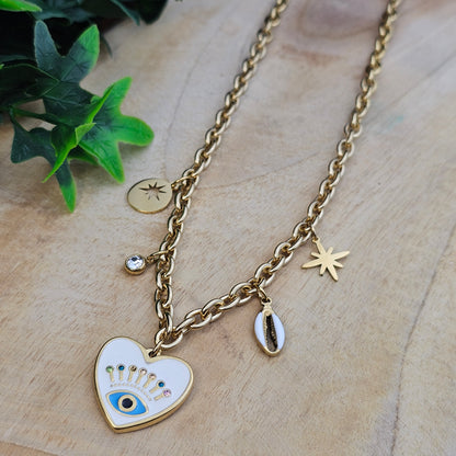 Collier Alienor blanc