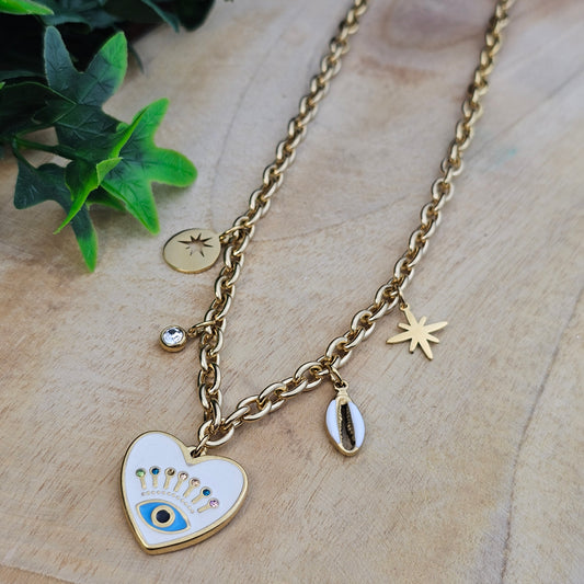 Collier Alienor blanc