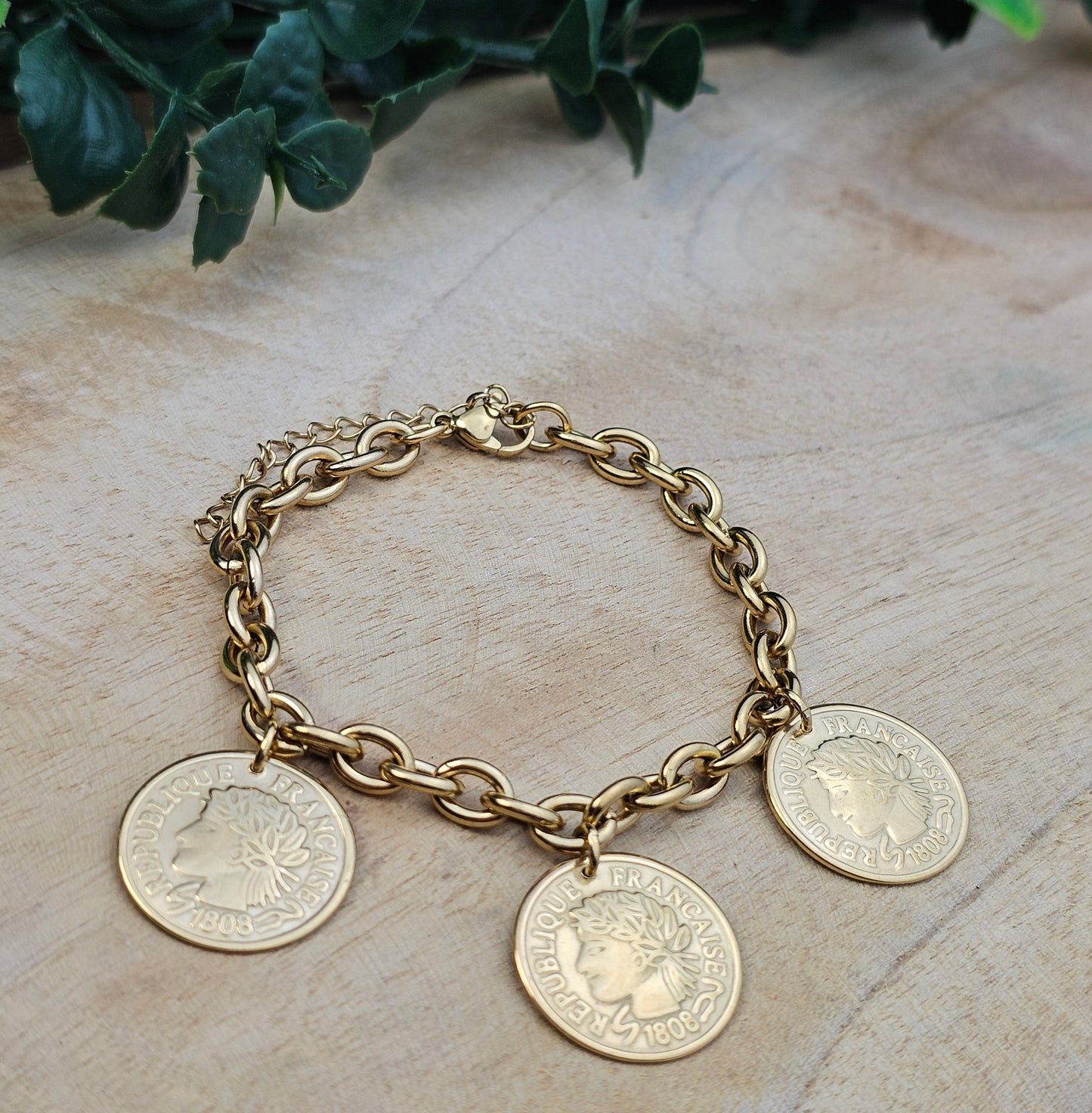 Bracelet Trio Louison doré