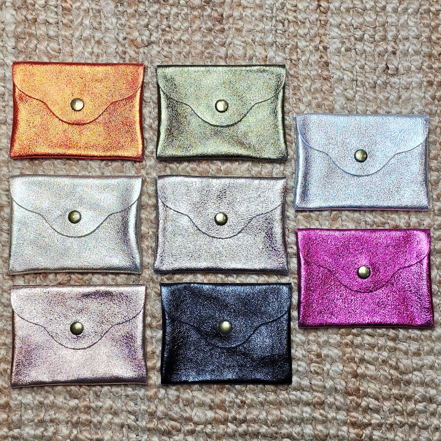 Petit porte monnaie en cuir bronze