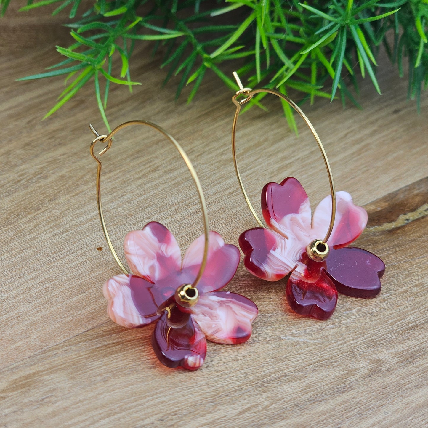 Créoles Andréa rouge