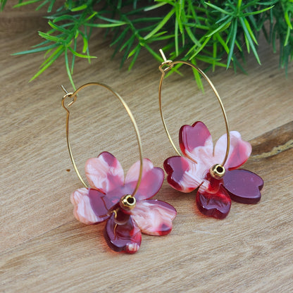 Créoles Andréa rouge