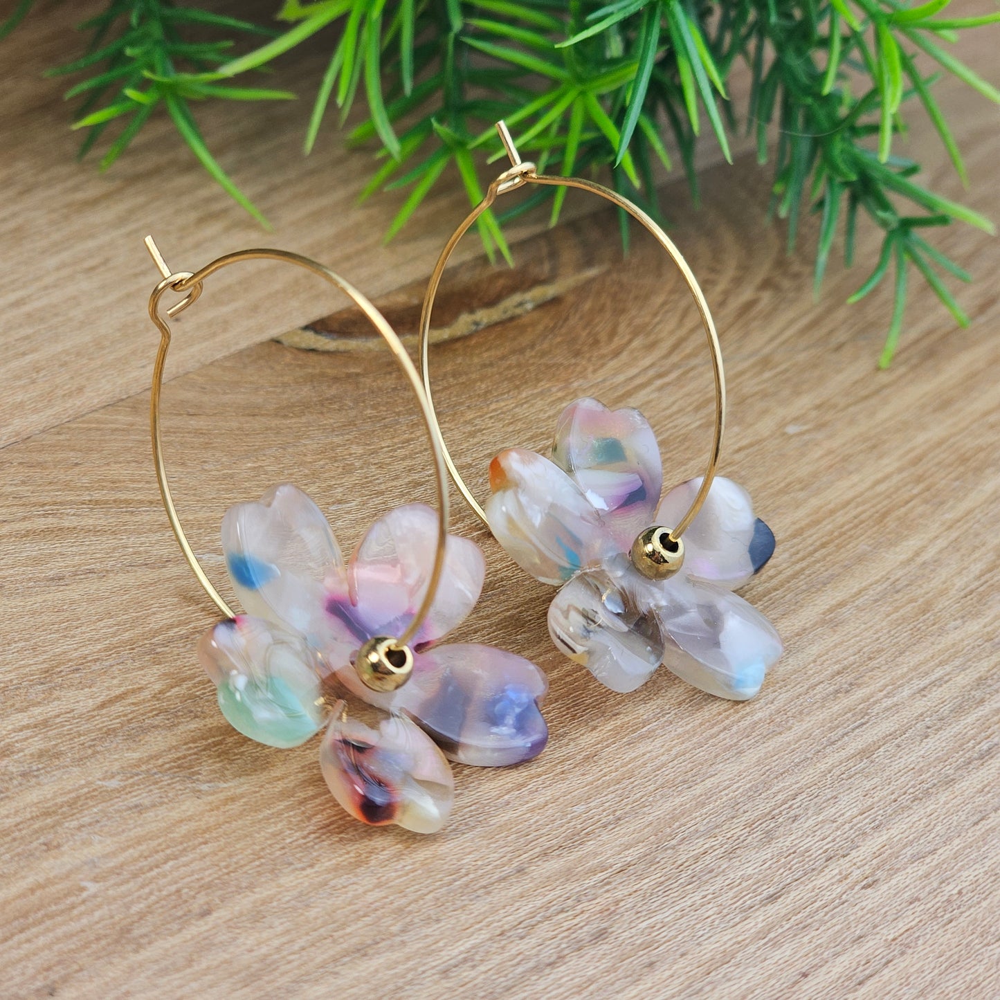 Créoles Andréa multicolore