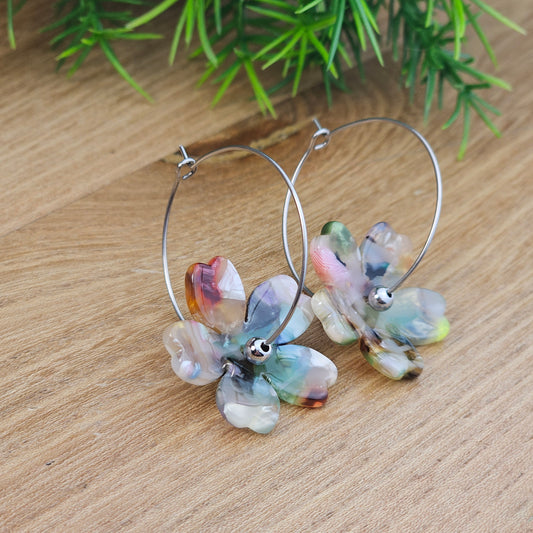 Créoles Andréa multicolore