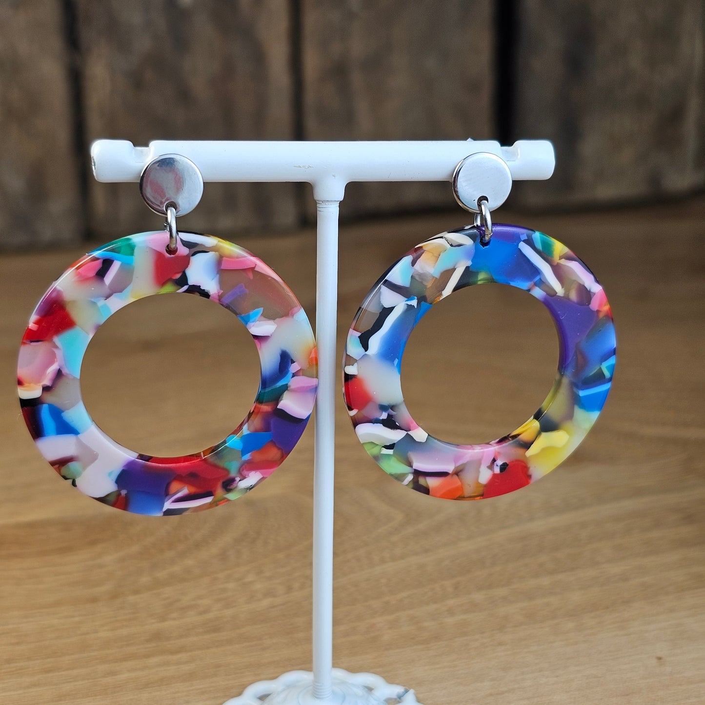 Boucles d'oreilles Sensuane colorée