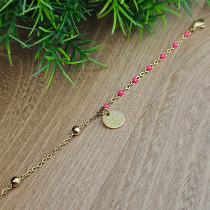 Bracelet Cristina doré coloré