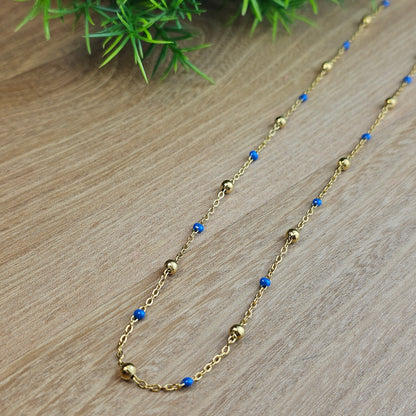 Collier Gwen coloré doré