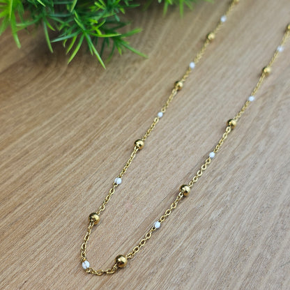 Collier Gwen coloré doré