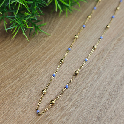 Collier Gwen coloré doré