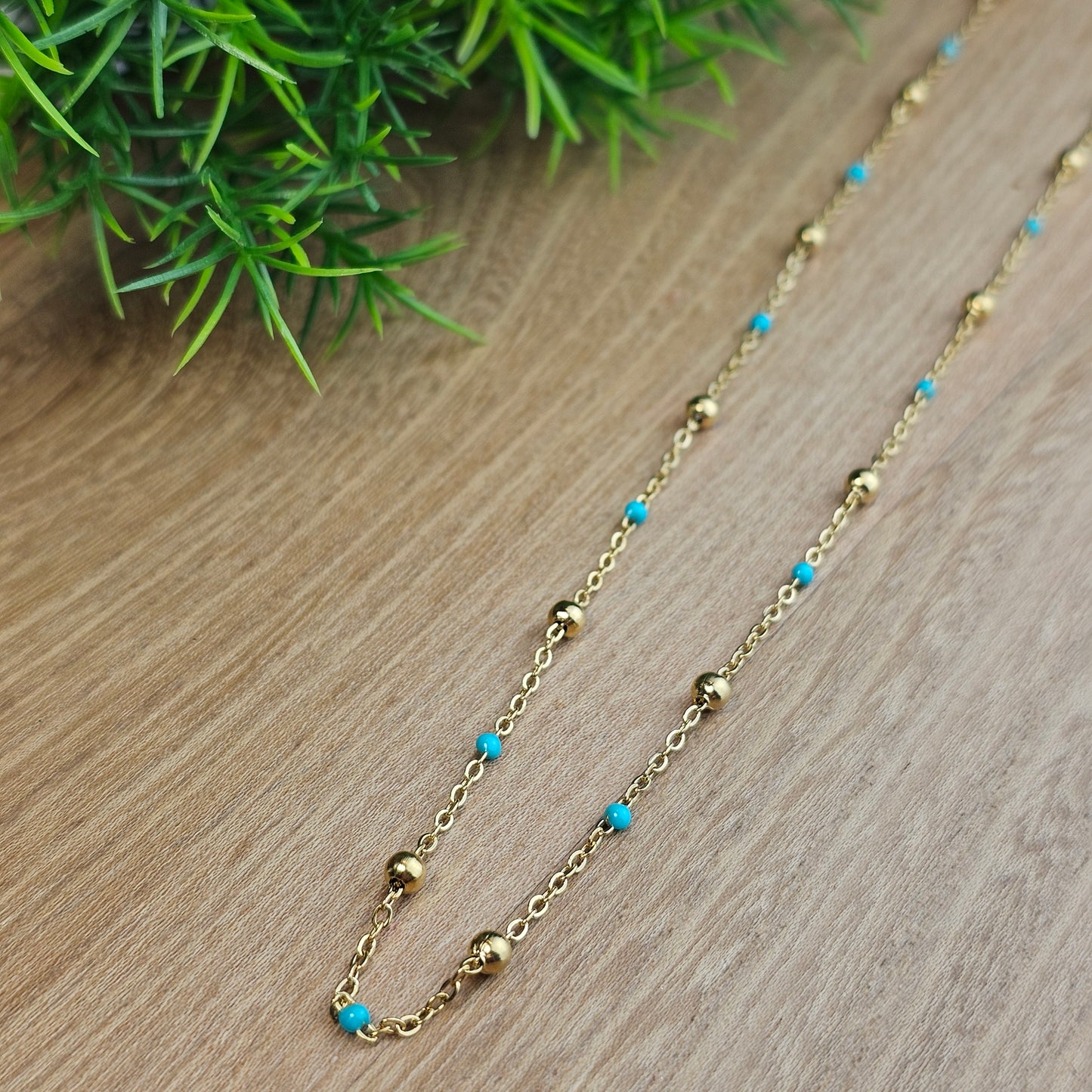 Collier Gwen coloré doré