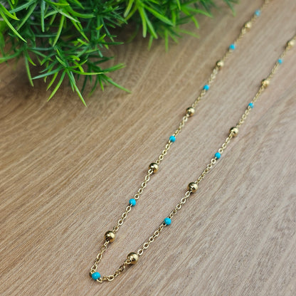 Collier Gwen coloré doré