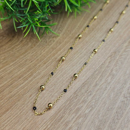 Collier Gwen coloré doré